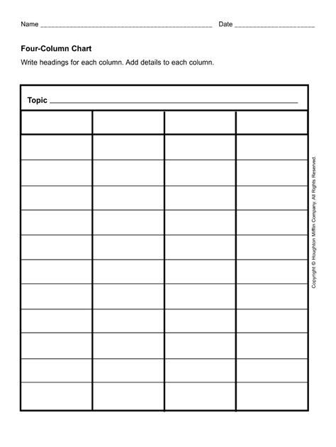 Blank Chart - Fill Online, Printable, Fillable, Blank | pdfFiller