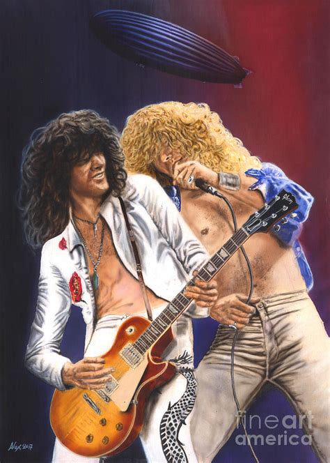 Led Zeppelin - Rock 'n Roll Painting by Alex Mets