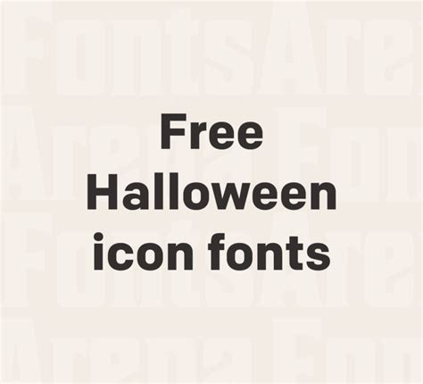 Free funny Halloween icon fonts — FontsArena