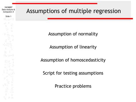 PPT - Assumptions of multiple regression PowerPoint Presentation, free ...