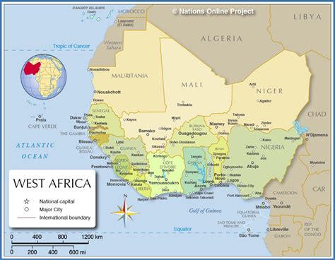 West Africa Countries Map - Lesli Noellyn