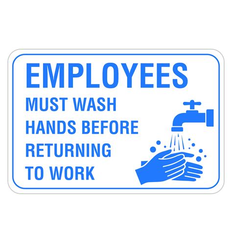 Employees Must Wash Hands Sign Printable