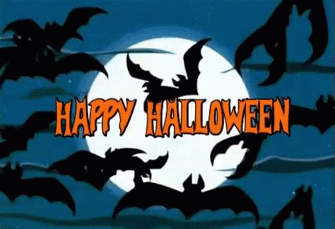 Happy Halloween Bats GIF - Happy Halloween Bats Moon - Discover & Share ...