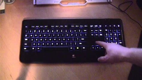 Logitech K800 Wireless Illuminated Keyboard in Action! - YouTube