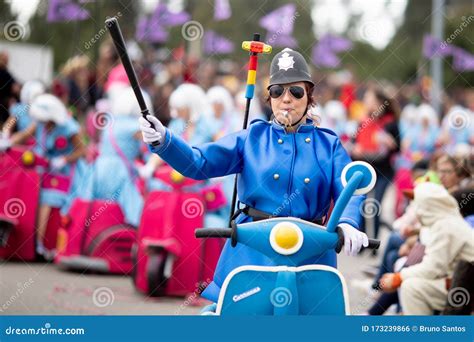 Carnaval De Ovar, Portugal. Desfile De Cor E Alegria Editorial Photo ...