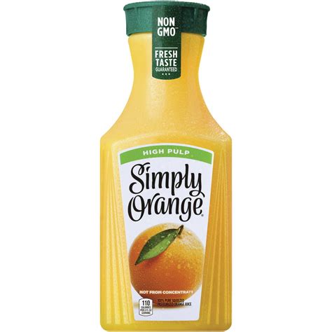 Simply Orange High Pulp Orange Juice, 52 fl oz - Walmart.com - Walmart.com