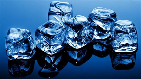 water, blue, ice, glass, crystal, ice cubes, melting, jewellery, macro ...