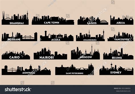 City Buildings Vector City Buildings Collection Stock Vector (Royalty ...