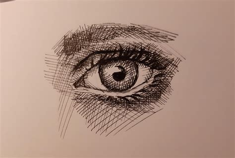 Crosshatch Eye | Hatch drawing, Hatch art, Cross hatching