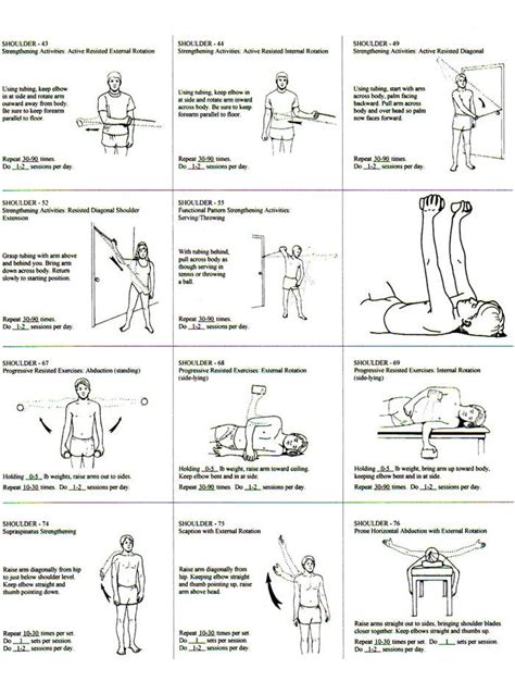 Rotator cuff exercises handout, healthy salads pinterest