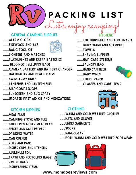 Rv camping checklist pdf - ausFlex