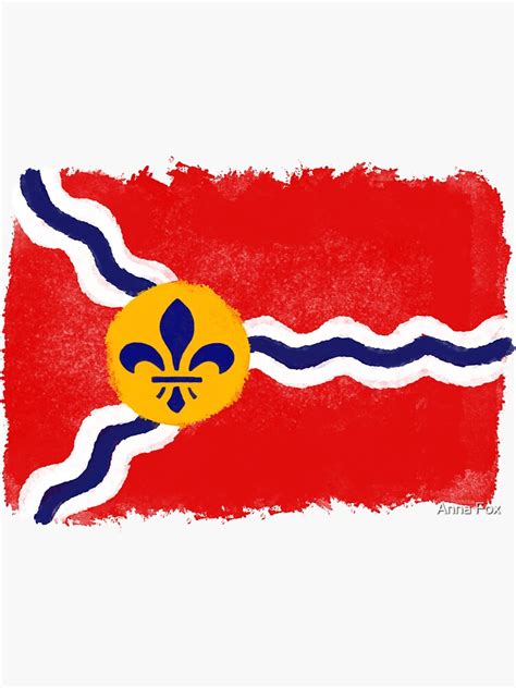 "St. Louis Flag" Sticker for Sale by annatater | Redbubble