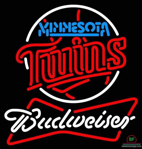 Budweiser Minnesota Twins Neon Sign Teams Neon Light – DIY Neon Signs