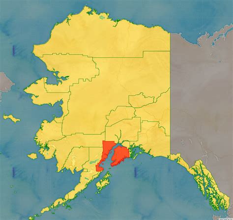 Map of Kenai Peninsula Borough, Alaska