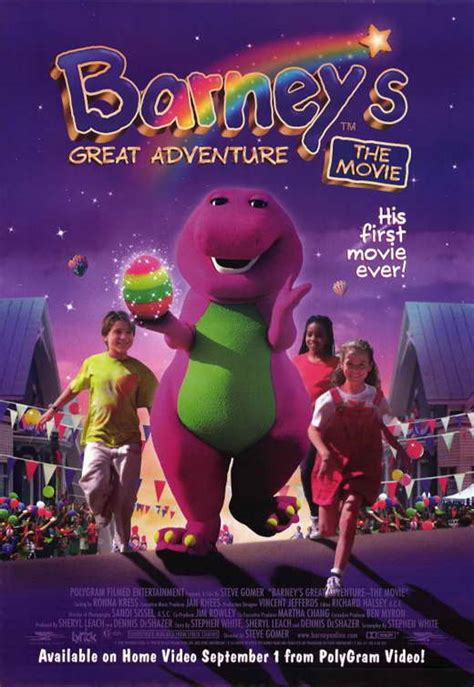 Barney's Great Adventure Movie Posters From Movie Poster Shop