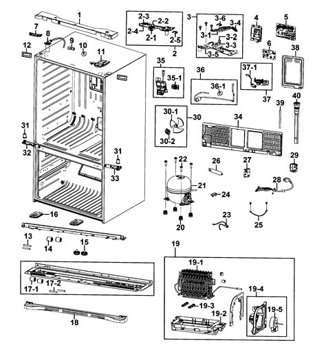 Samsung Refrigerator Parts Diagram - Heat exchanger spare parts