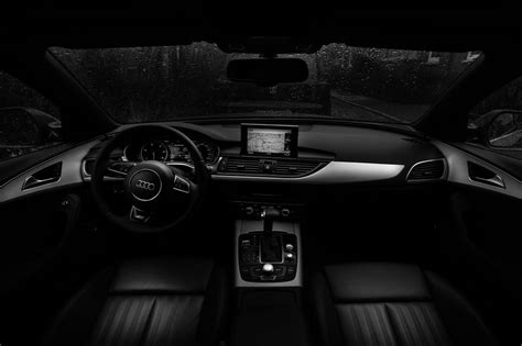 Black Car Interior Royalty-Free Stock Photo