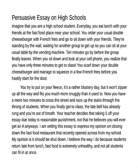 Persuasive Essay - 5+ Examples, Format, How to Structure, Pdf, Tips