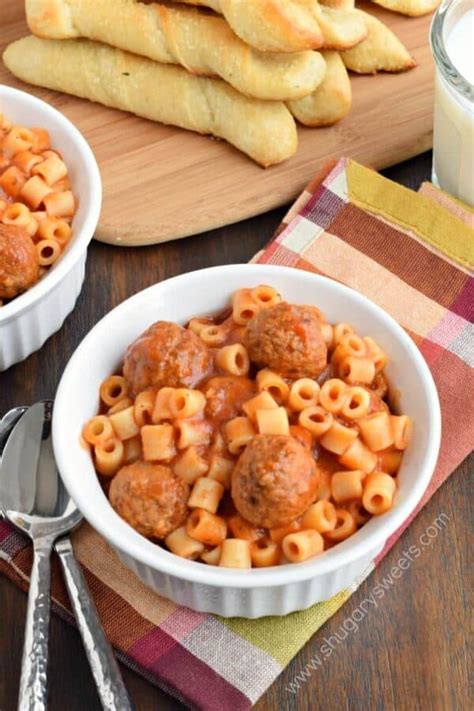 The BEST Homemade Spaghettios and Meatballs Recipe