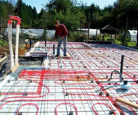 RADIANT FLOOR HYDRONIC (water) HEATING SYSTEM | Heated concrete floor ...