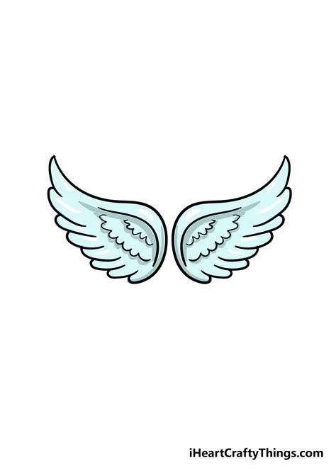 Angel Wings Drawing - How To Draw Angel Wings Step By Step