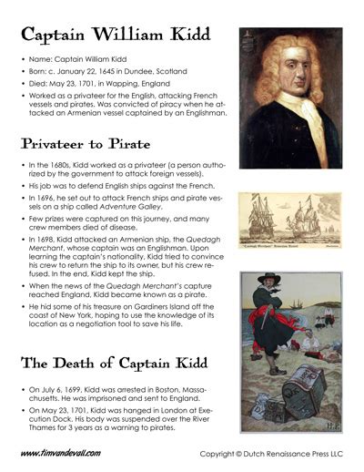 Captain William Kidd Facts for Kids | William Kidd Biography