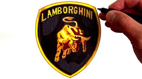 Lamborghini Logo Drawing