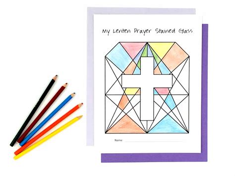 ACTIVITY: Lenten Prayer Stained Glass (Lent Activity for Kids) – Faith ...