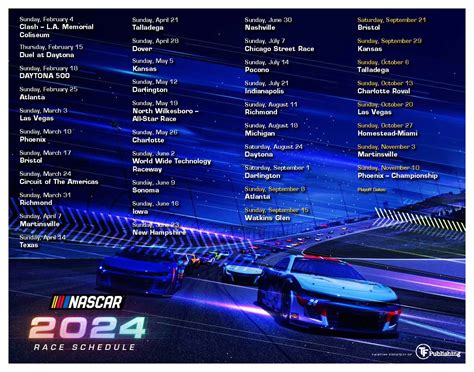 Nascar 2025 Race Schedule Printable Pdf - Daisi Edeline