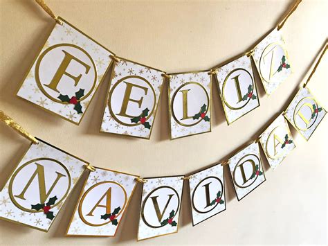 Feliz Navidad Banner Merry Christmas Decoration Sign Photo | Etsy