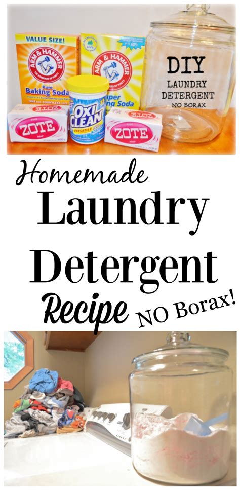 DIY Homemade Laundry Detergent Recipe - NO Borax!