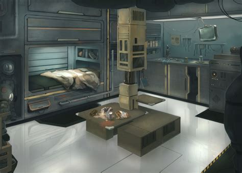 Spaceship Interior Concept Art