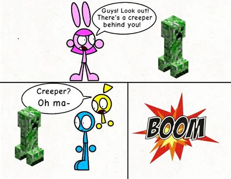 Creeper? Aww Man... (2nd Comic I Made) by MattTheBlueHat123 on DeviantArt