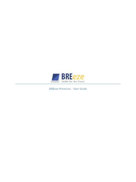 BREeze Premium User - Guide | PDF