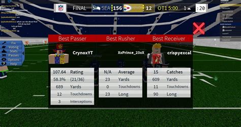 Legendary Football: Highest scoring game? : r/roblox