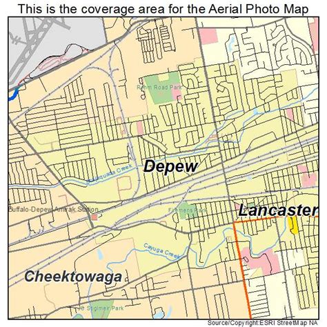 Aerial Photography Map of Depew, NY New York