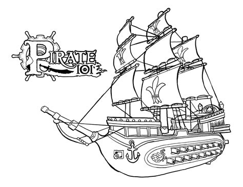 Download Pirate Ship coloring for free - Designlooter 2020 👨‍🎨