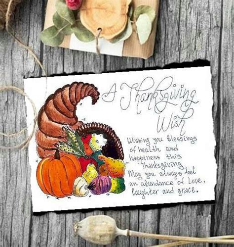 Happy Thanksgiving Greeting Card Print. A Thanksgiving Wish Printable ...