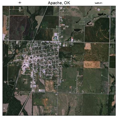 Aerial Photography Map of Apache, OK Oklahoma