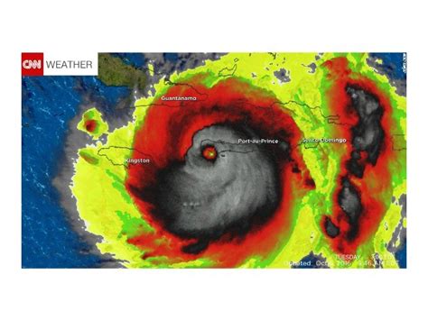 Satellite Image of Hurricane Matthew Resembles Skull