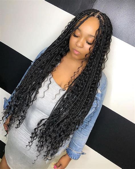 📍Style: MEDIUM BOHO (KNOTLESS)WAIST LENGTH BOX BRAIDS📍 . . . Click on ...