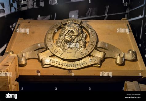 3D relief of the iconic MGM Metro-Goldwyn-Mayer logo featuring Leo ...