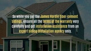 Warranty of james hardie fiber cement siding