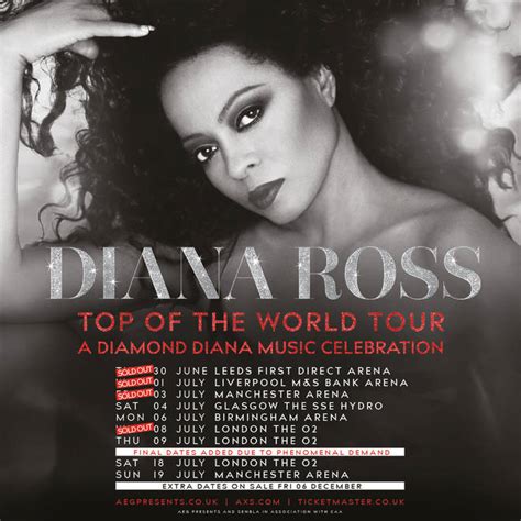 Diana Ross adds two new dates dates to huge 2020 UK tour - here's how ...