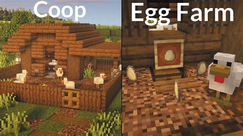 Minecraft: Automatic Egg Farm / Chicken Coop - YouTube