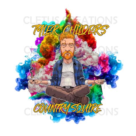 Tyler Childers country squire digital download with smoke | Etsy