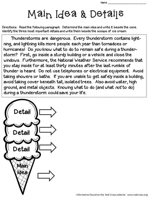 Grade 3 Main Idea Worksheets