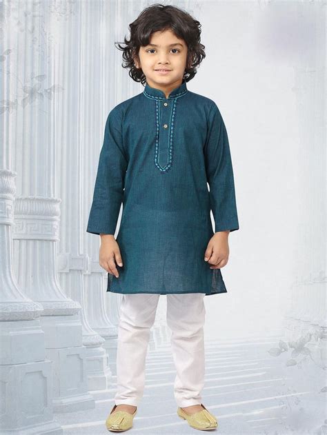 Indian Kids Wear Cotton Kurta Pyjama From Mydesiwear | Muslim kids ...