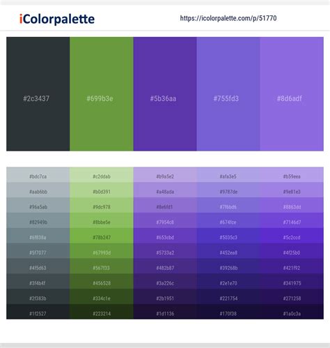 1 Latest Color Schemes with True V And Medium Purple Color tone ...