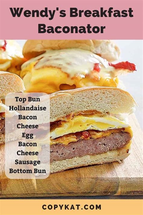 Wendy's Breakfast Baconator - CopyKat Recipes